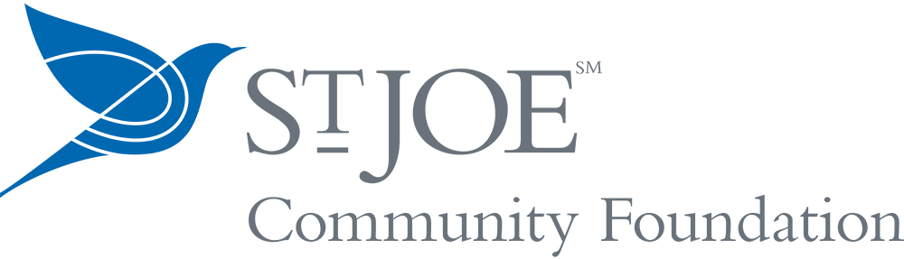 St. Joe Community Foundation logo with blue bird icon